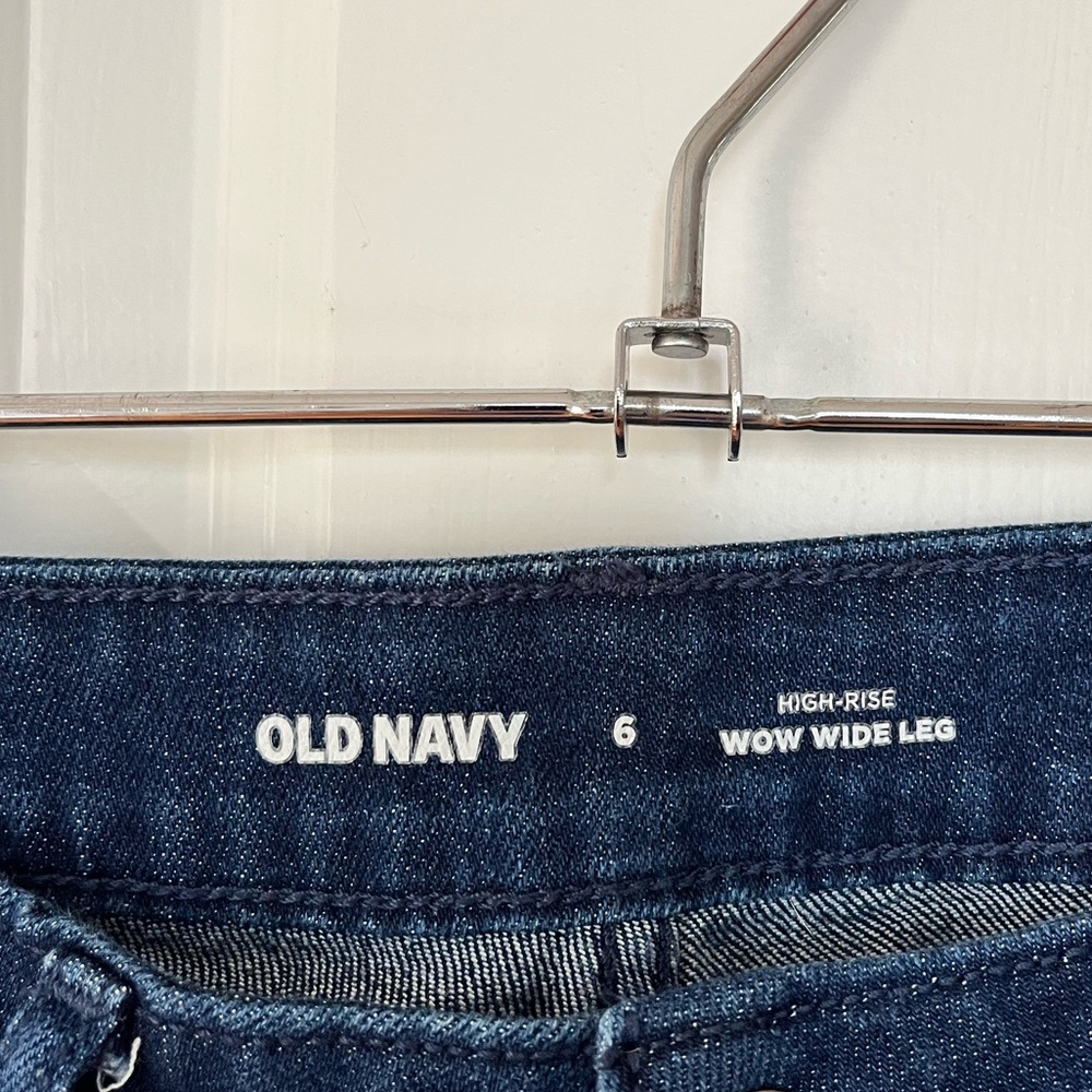Old Navy Wow High Waisted Wide Leg Jeans, size 6 - Picture 4 of 5